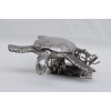 forged stainless steel turtle sculpture